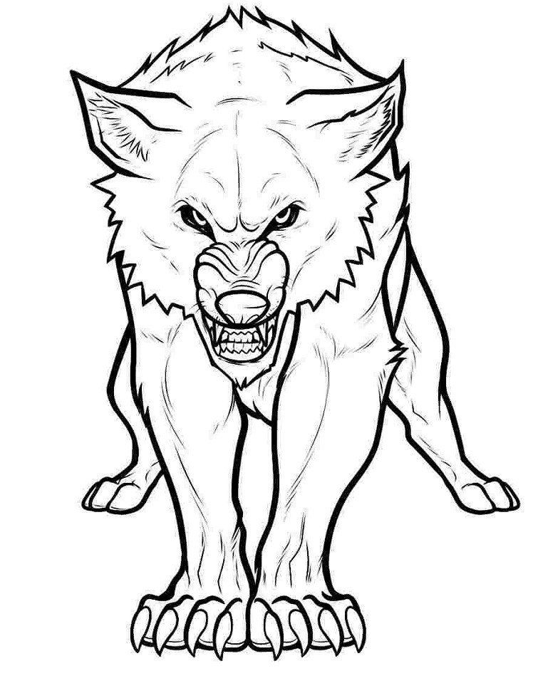 33 Fierce Wolf Coloring Pages Printable 2