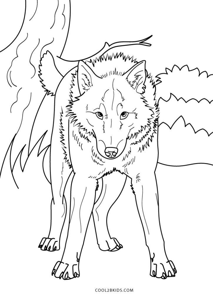 33 Fierce Wolf Coloring Pages Printable 29