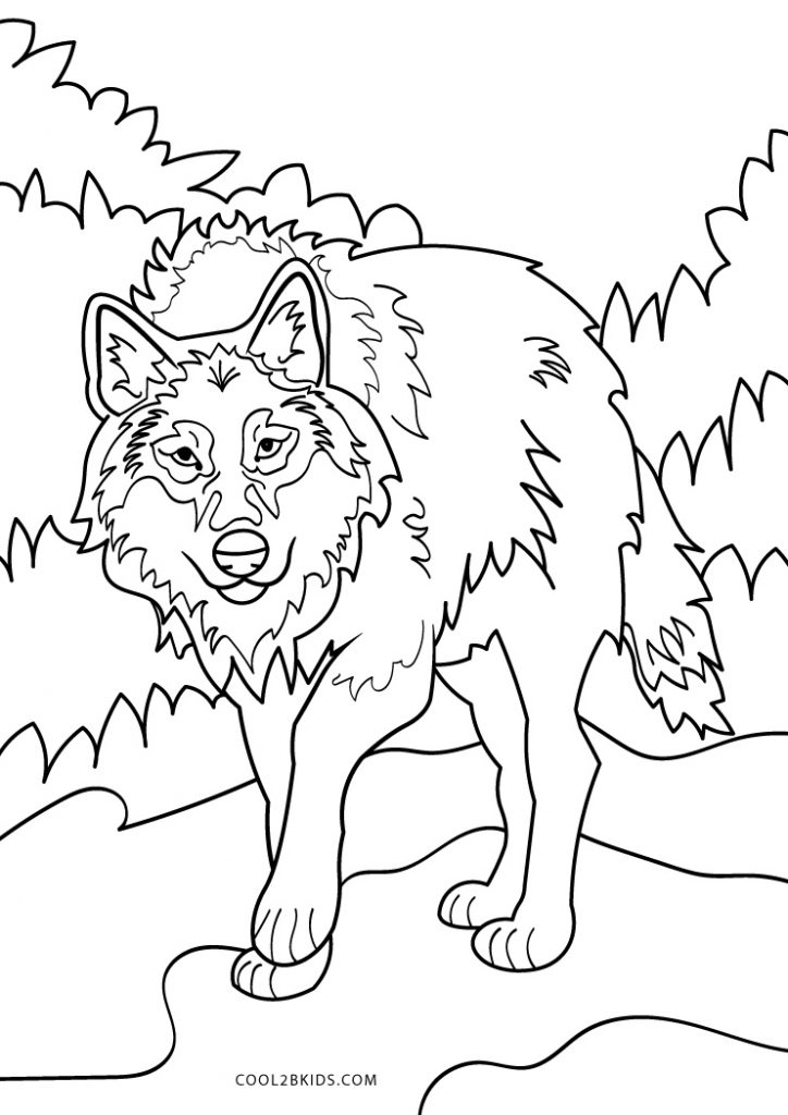 33 Fierce Wolf Coloring Pages Printable 31