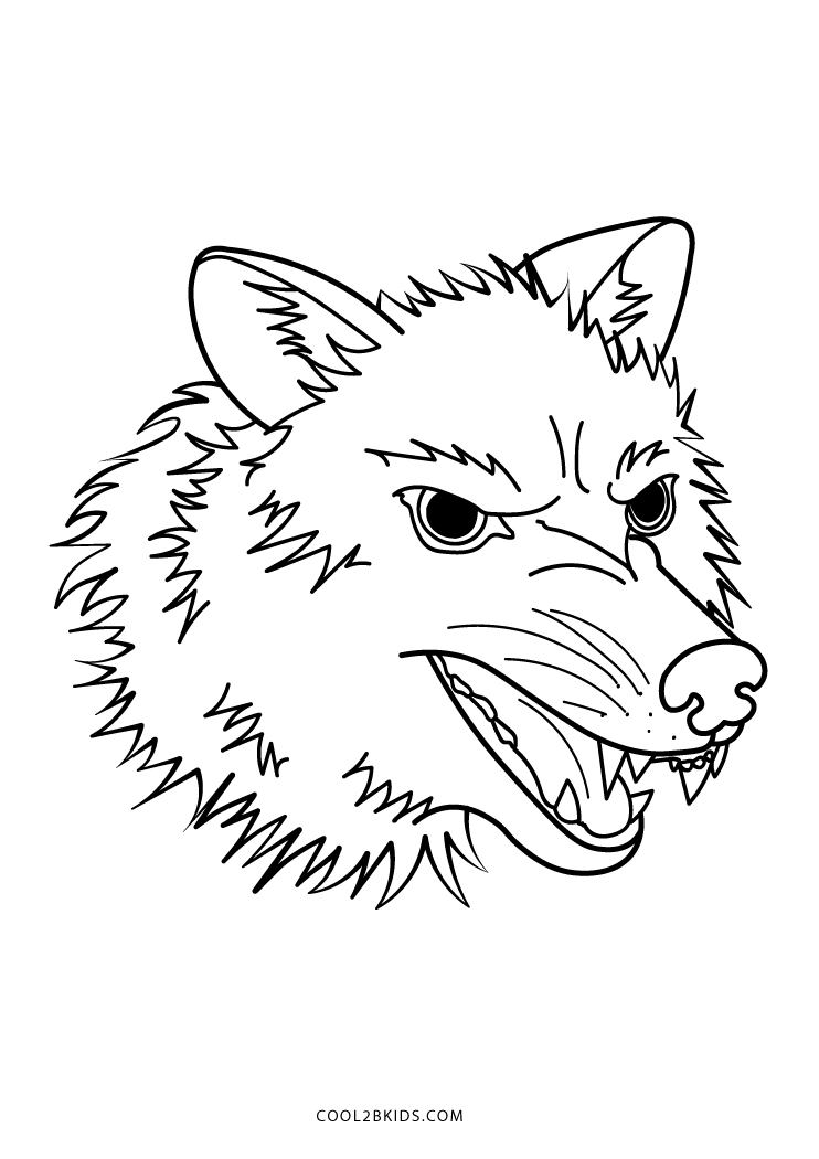 33 Fierce Wolf Coloring Pages Printable 8