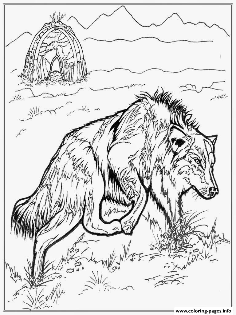 33 Fierce Wolf Coloring Pages Printable 9