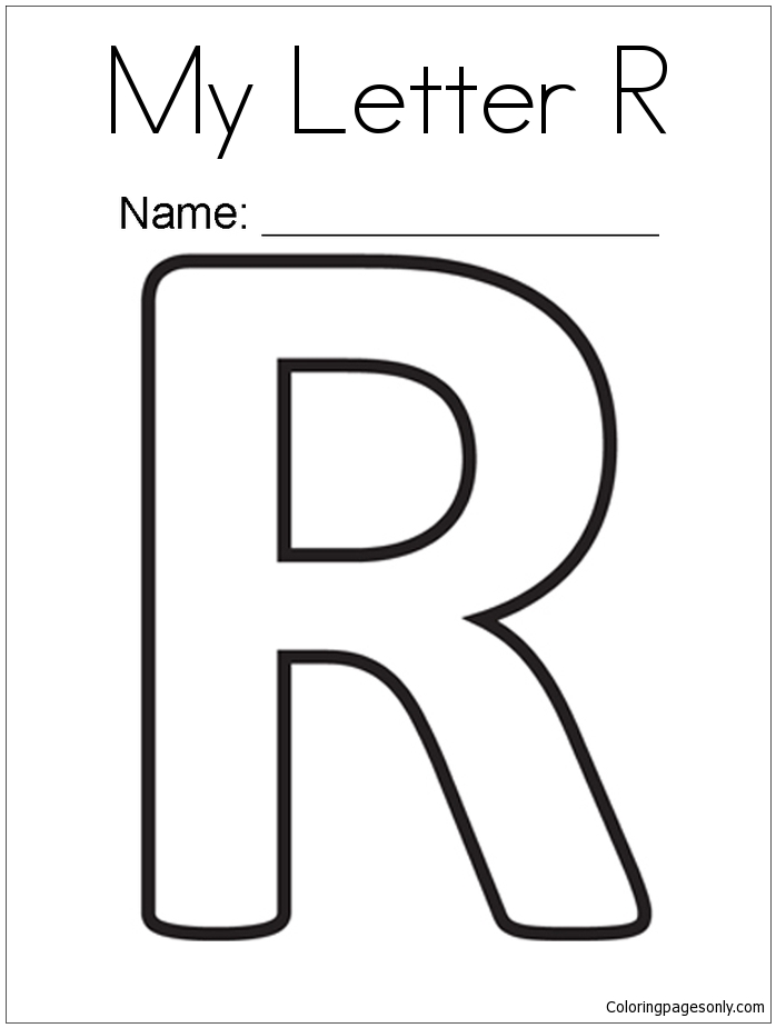 33 Fun Letter R Coloring Pages Printable 3