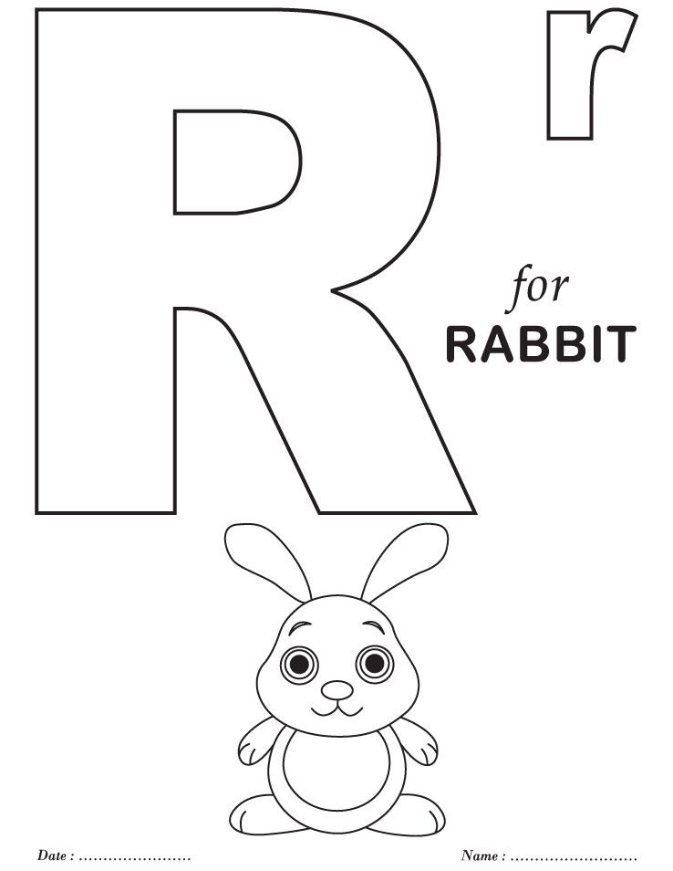 33 Fun Letter R Coloring Pages Printable 9