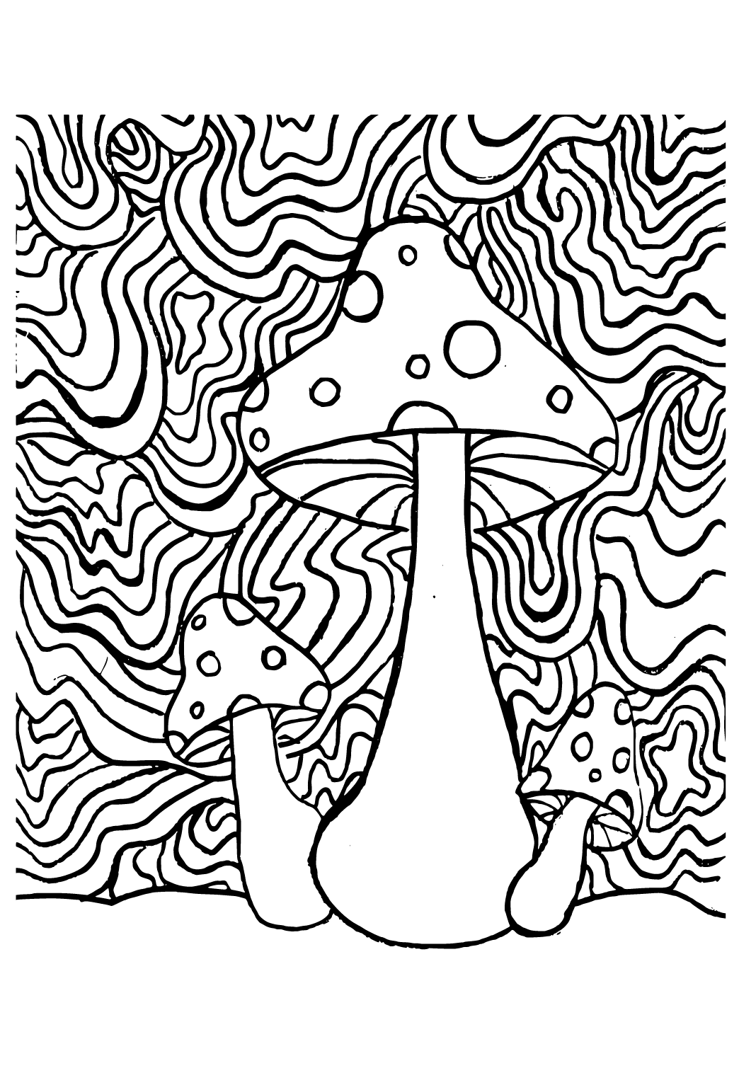 33 Mushroom Coloring Pages Printable 13