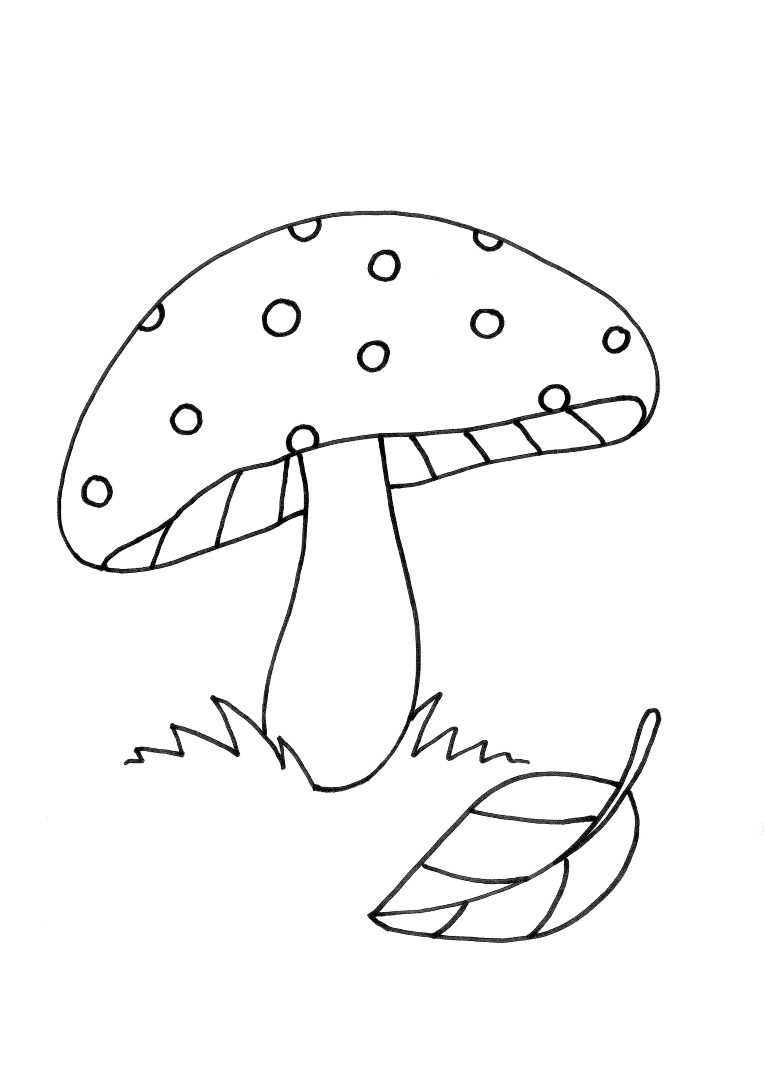 33 Mushroom Coloring Pages Printable 14