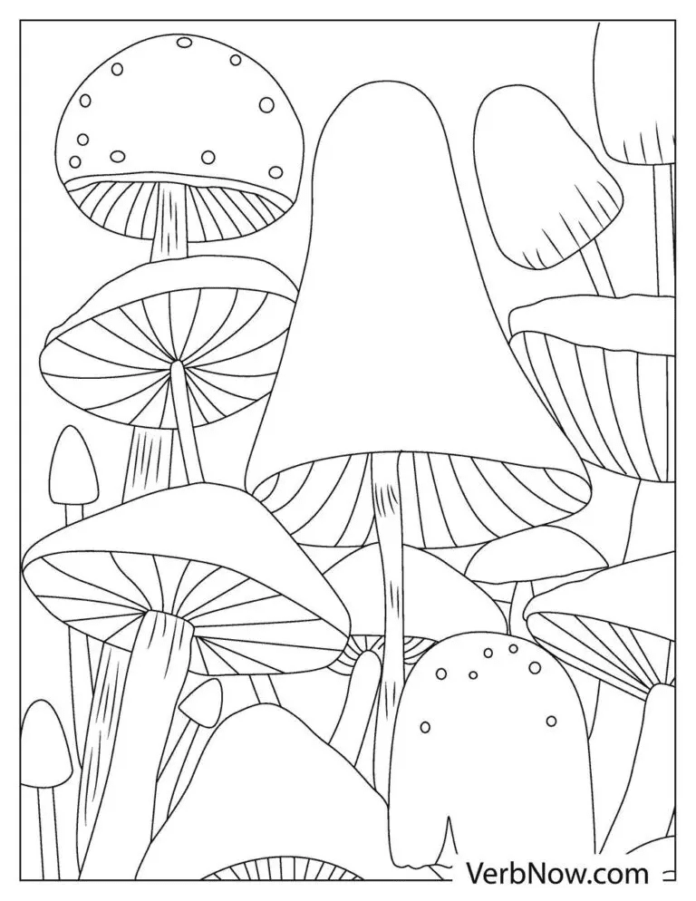 33 Mushroom Coloring Pages Printable 20