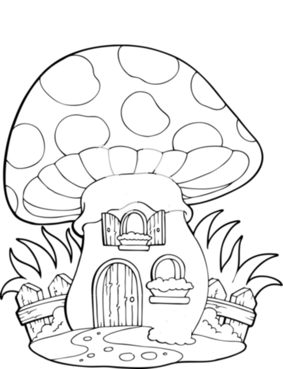 33 Mushroom Coloring Pages Printable 21