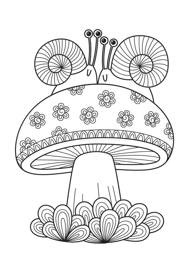 33 Mushroom Coloring Pages Printable 29