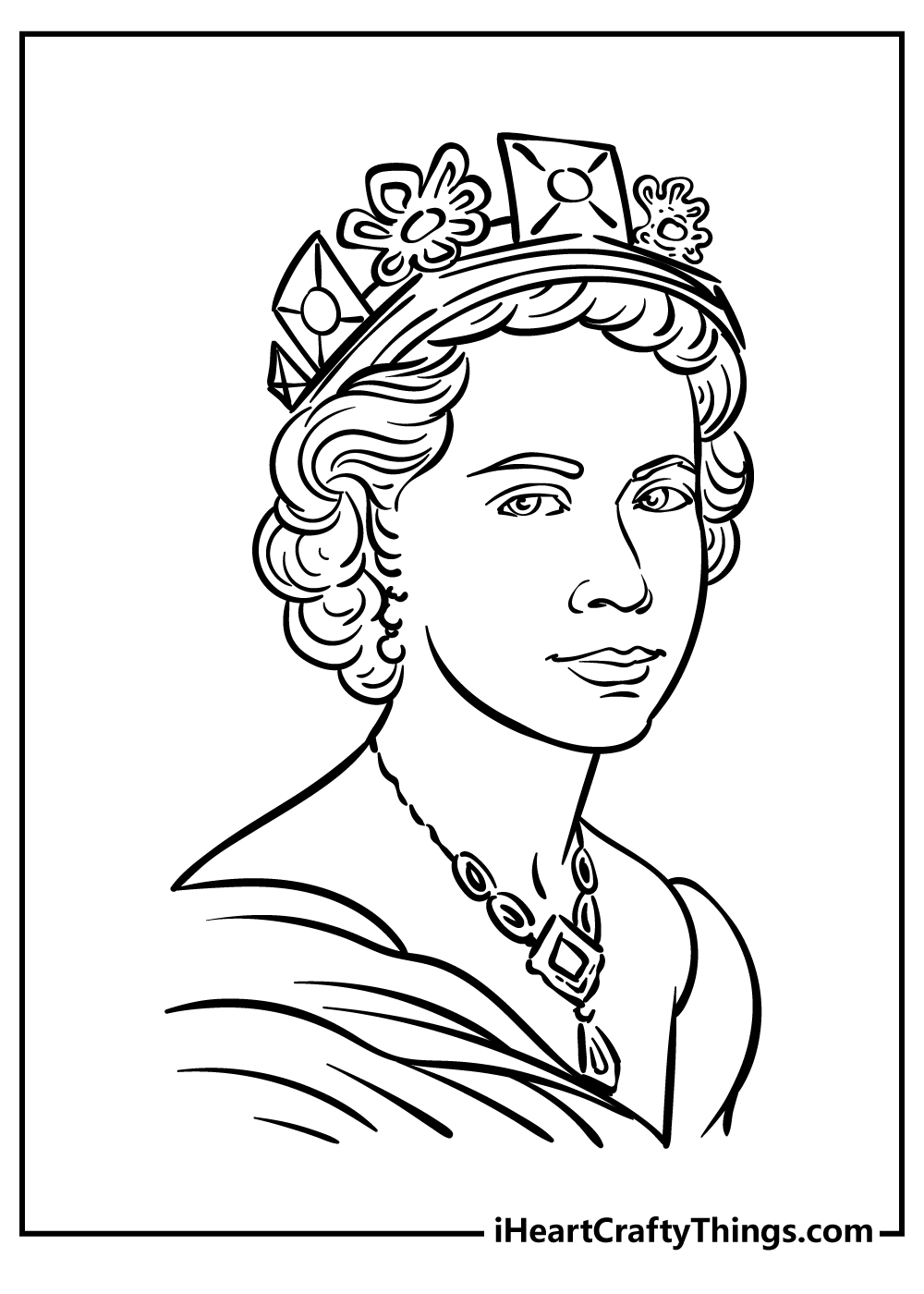 33 Queen Coloring Pages Printable 1