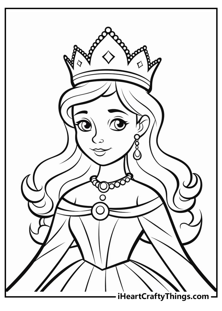 33 Queen Coloring Pages Printable 4