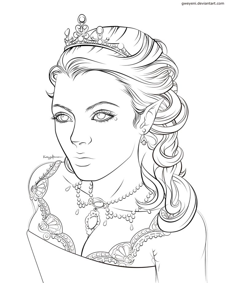 33 Queen Coloring Pages Printable 5