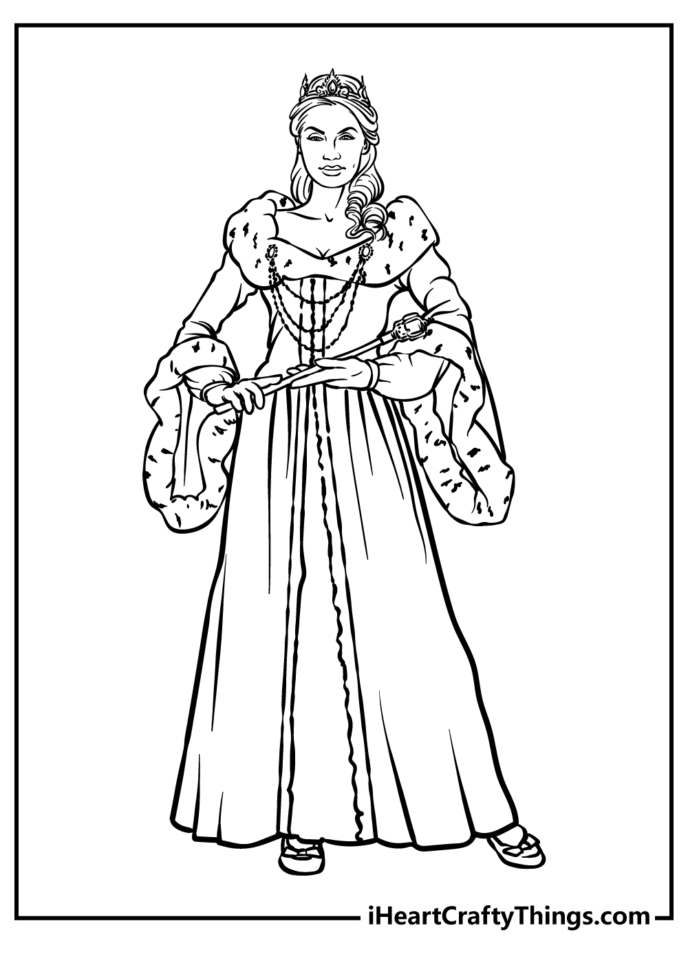 33 Queen Coloring Pages Printable 7