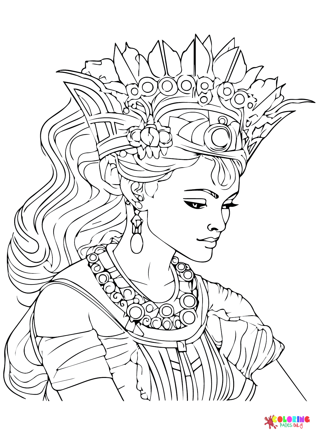 33 Queen Coloring Pages Printable 9