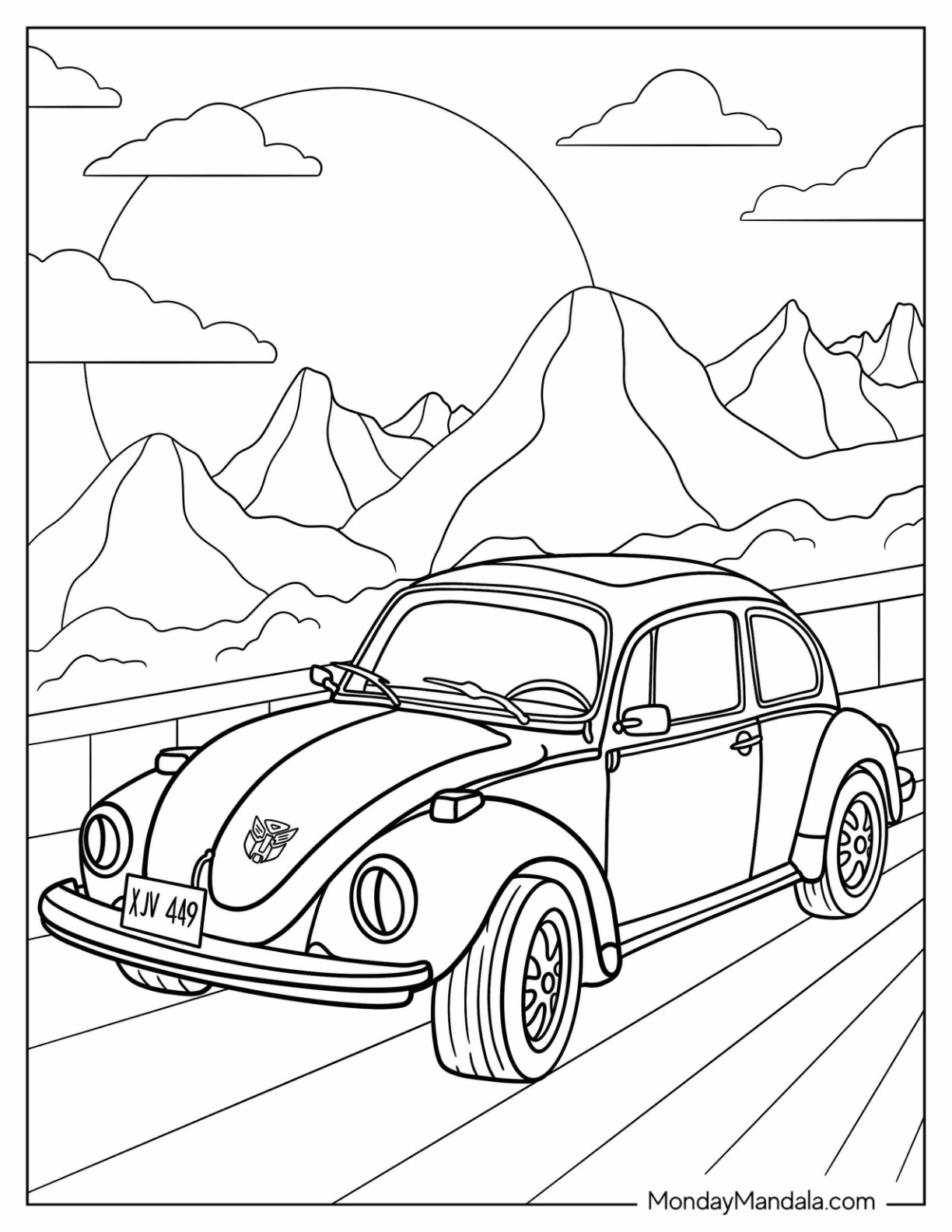 33 Volkswagen Coloring Pages Printable 4