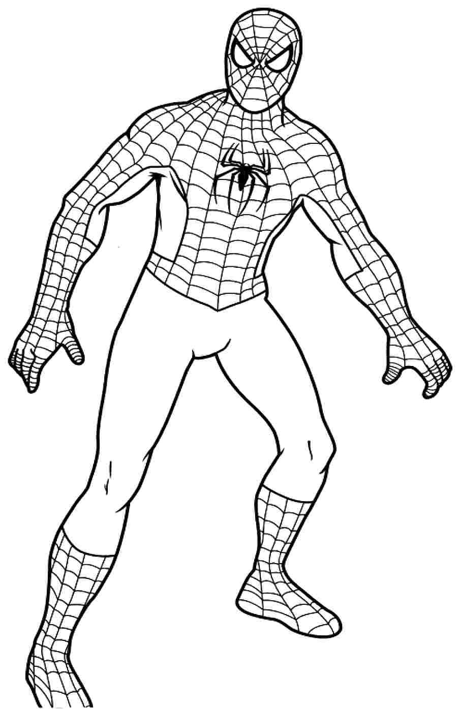 34 Amazing Spiderman Drawing Coloring Pages Printable 14