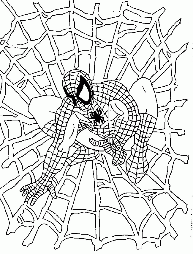 34 Amazing Spiderman Drawing Coloring Pages Printable 19