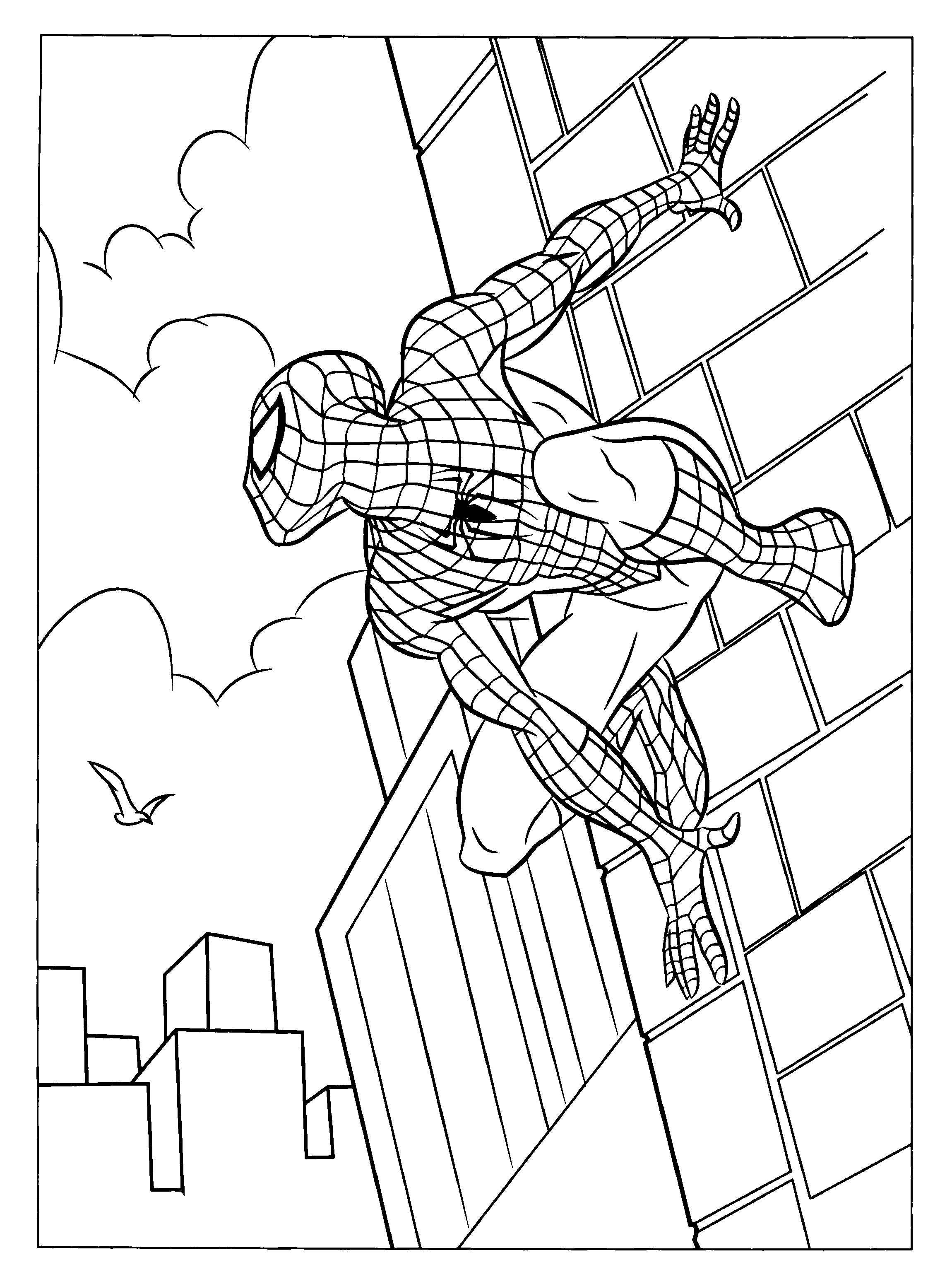 34 Amazing Spiderman Drawing Coloring Pages Printable 24