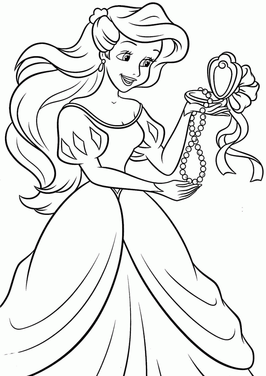 34 Disney Princess Face Coloring Pages Printable 14