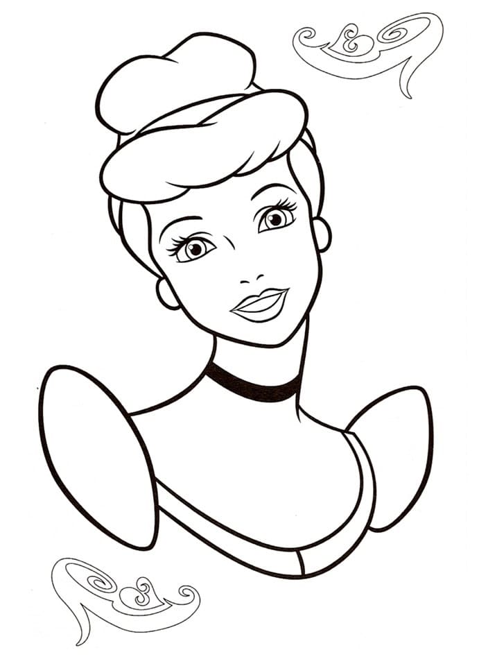 34 Disney Princess Face Coloring Pages Printable 29