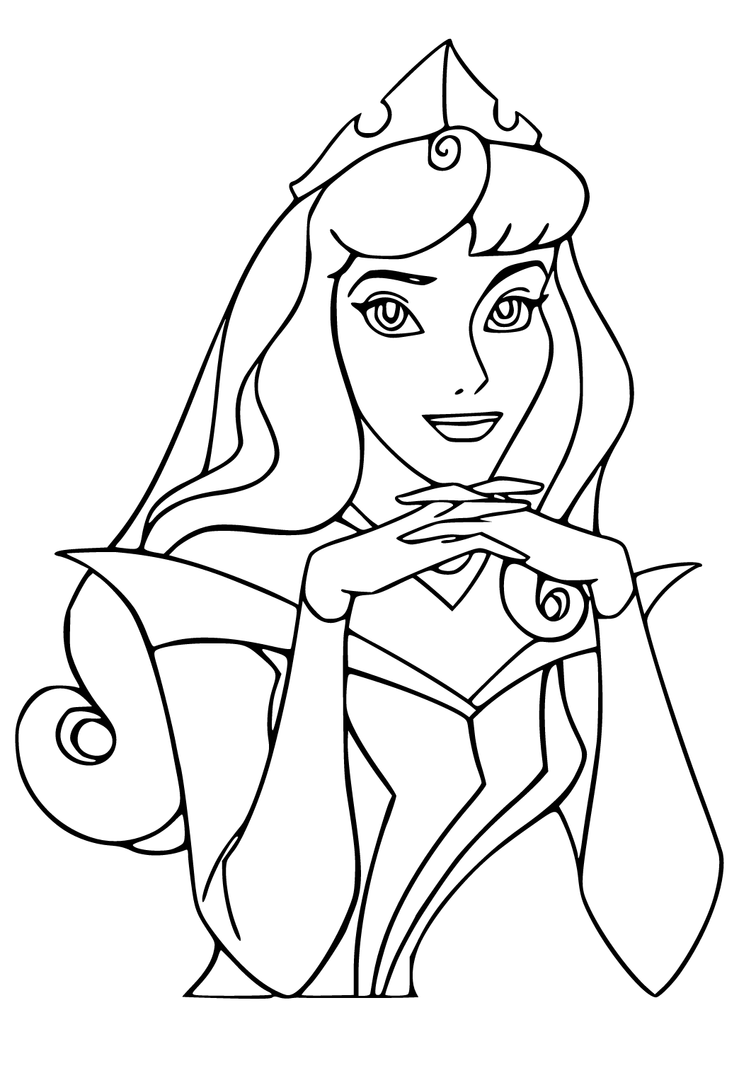 34 Disney Princess Face Coloring Pages Printable 3