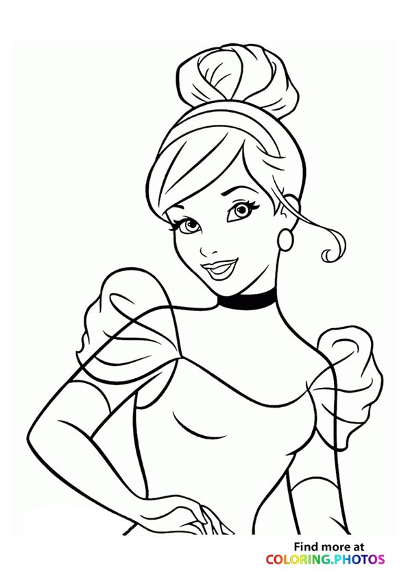 34 Disney Princess Face Coloring Pages Printable 5