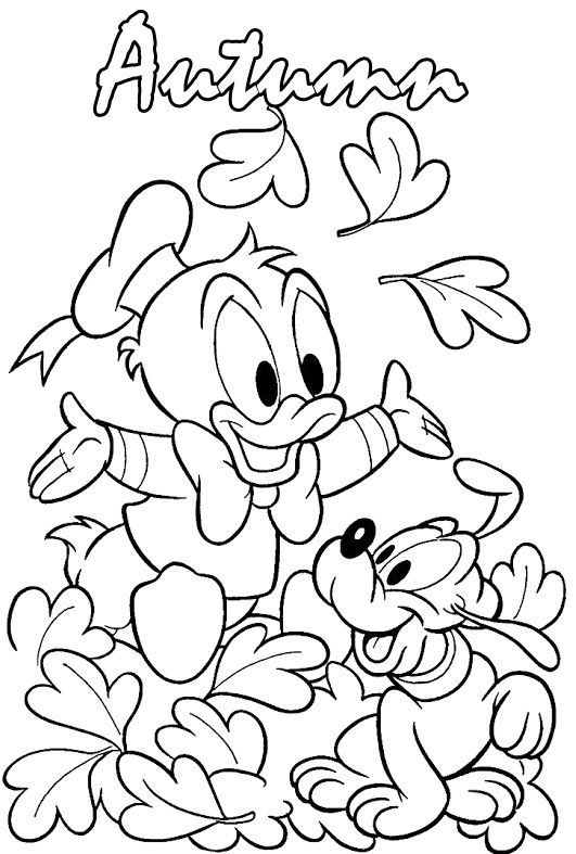 34 Free Printable Disney Fall Coloring Pages 1