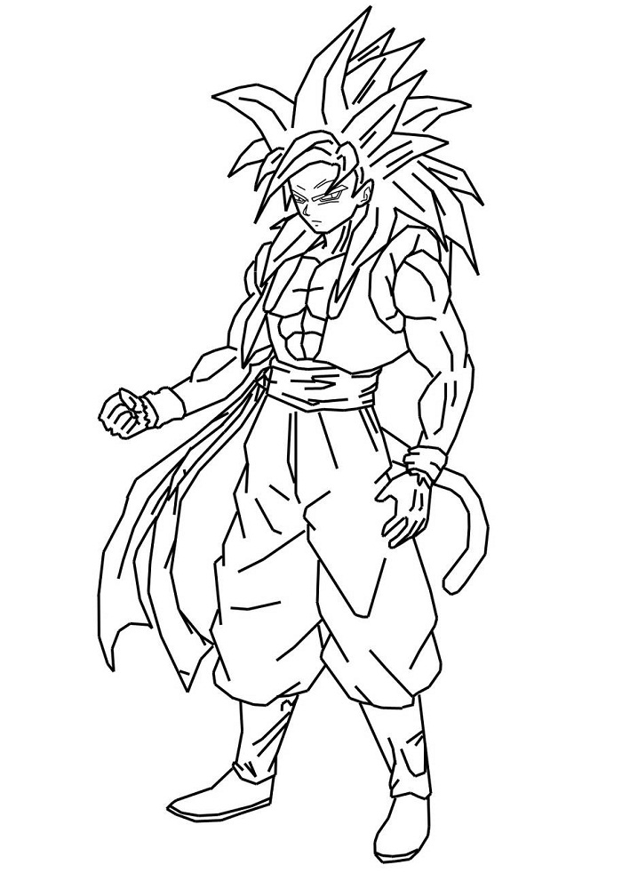 34 Gogeta vs Broly Coloring Pages Printable 15