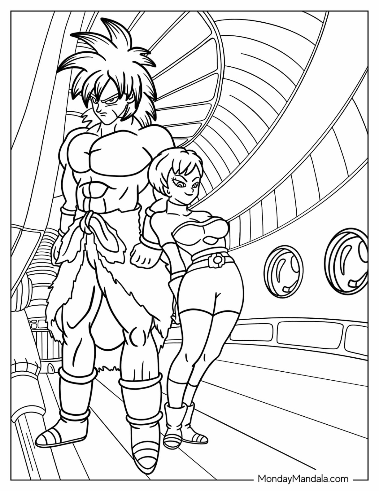 34 Gogeta vs Broly Coloring Pages Printable 16