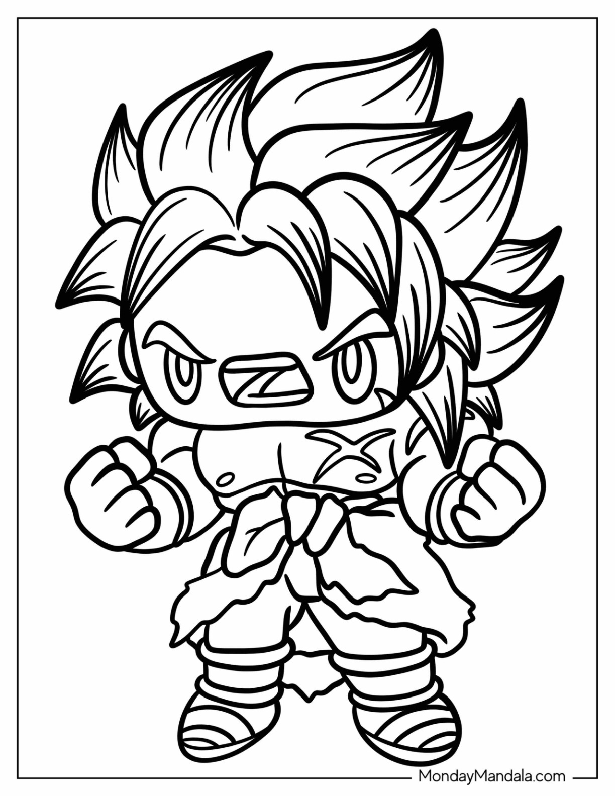 34 Gogeta vs Broly Coloring Pages Printable 18