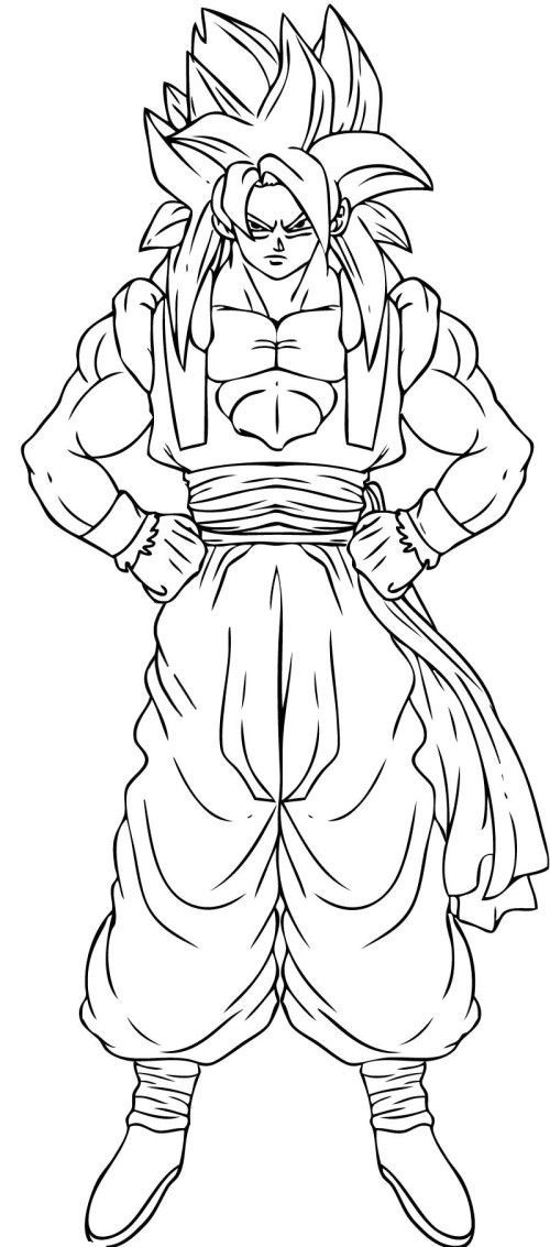 34 Gogeta vs Broly Coloring Pages Printable 19