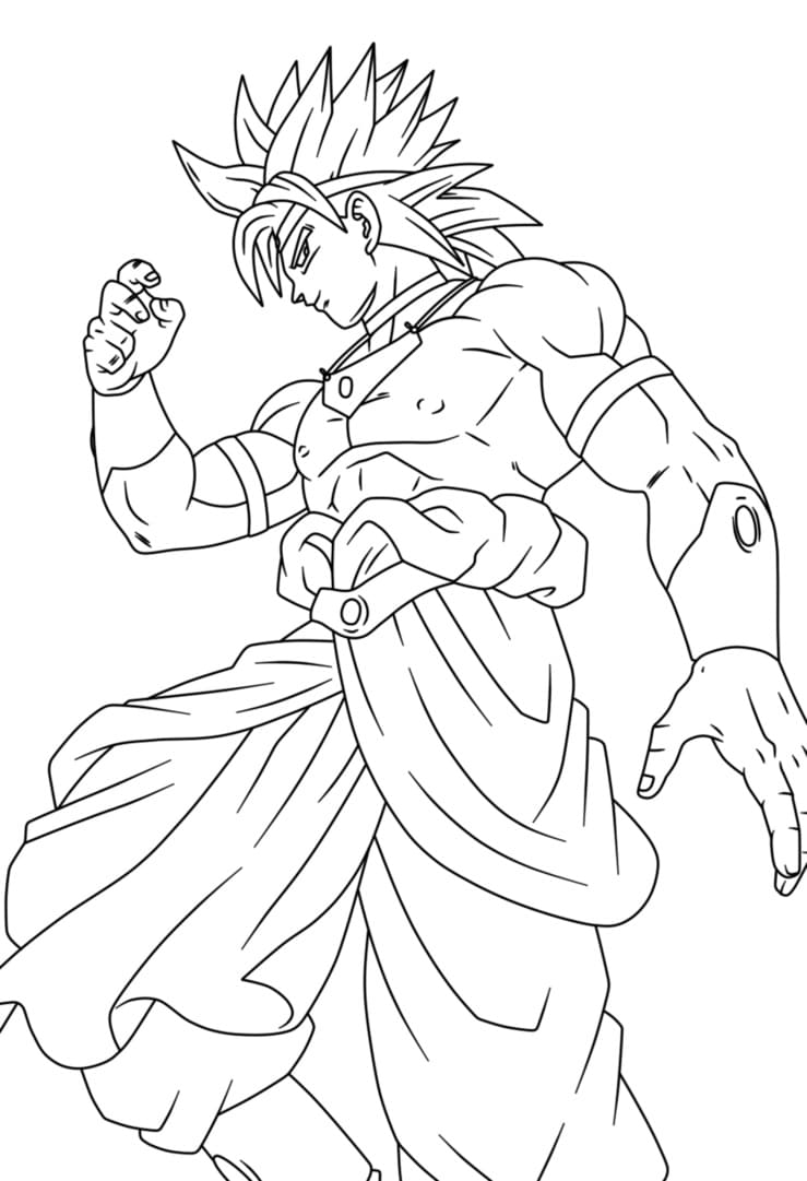 34 Gogeta vs Broly Coloring Pages Printable 21