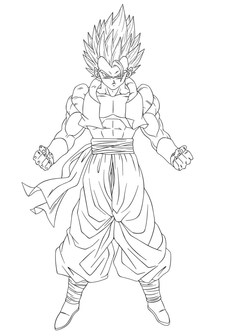 34 Gogeta vs Broly Coloring Pages Printable 23