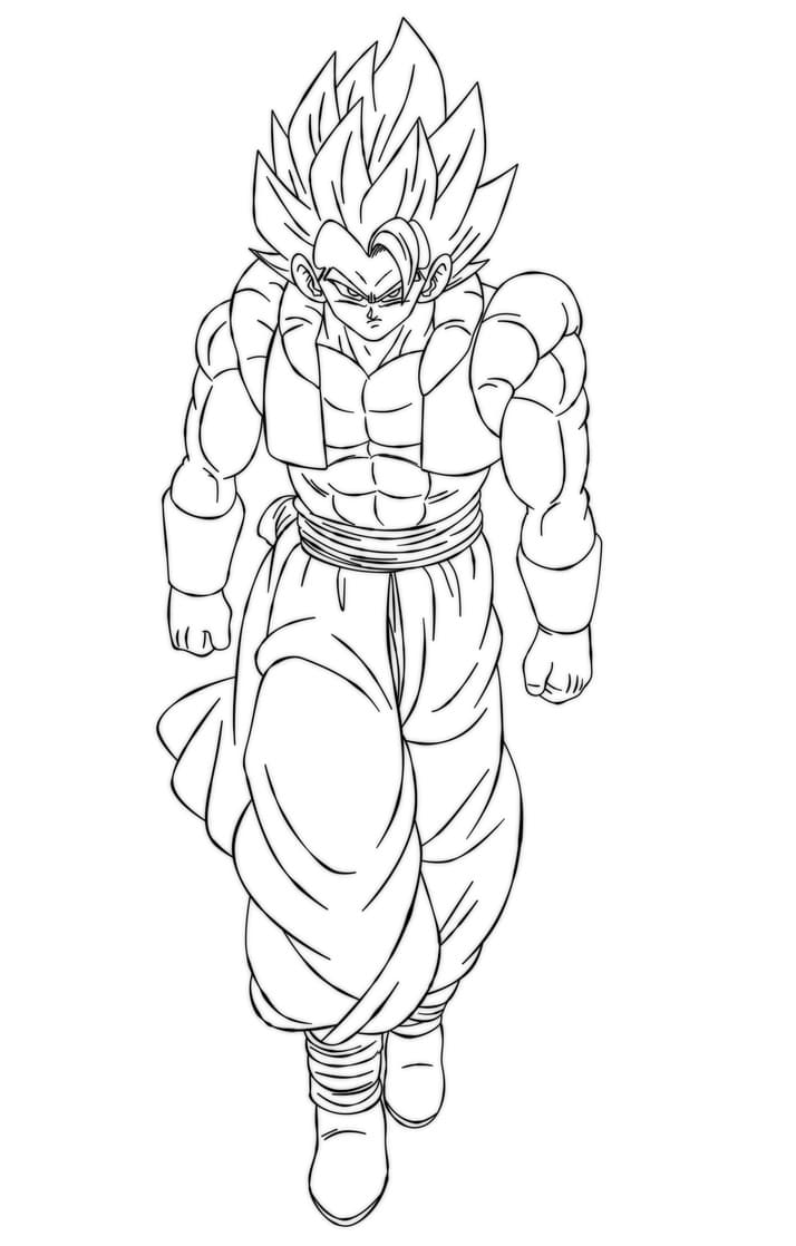 34 Gogeta vs Broly Coloring Pages Printable 3