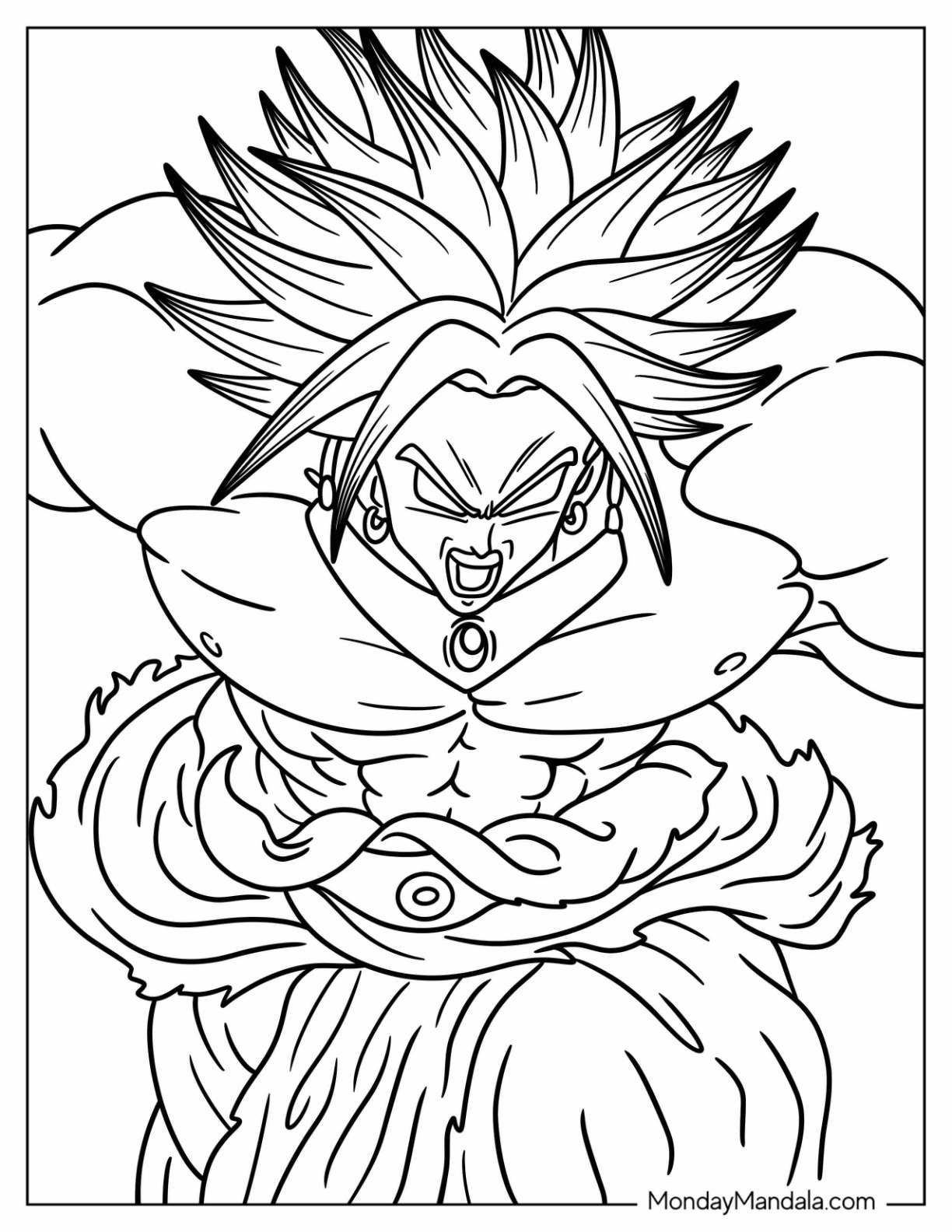 34 Gogeta vs Broly Coloring Pages Printable 32