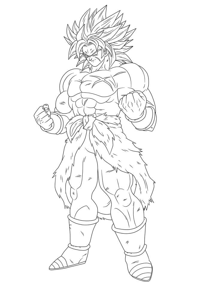 34 Gogeta vs Broly Coloring Pages Printable 33