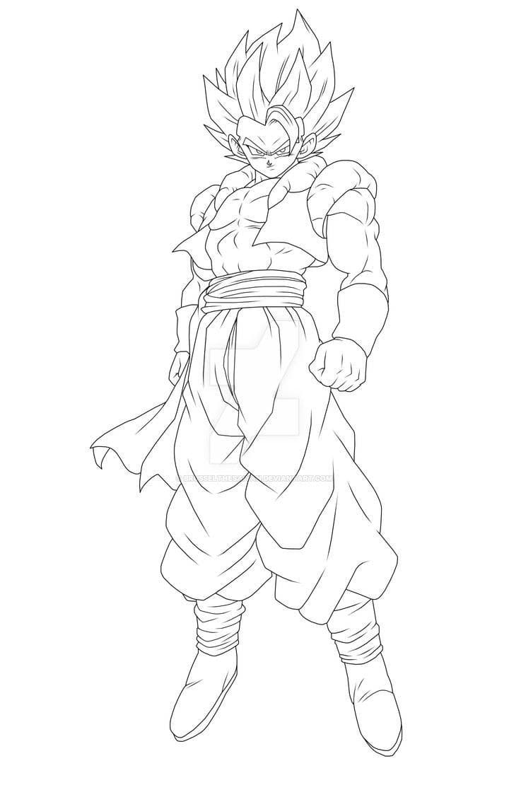 34 Gogeta vs Broly Coloring Pages Printable 35