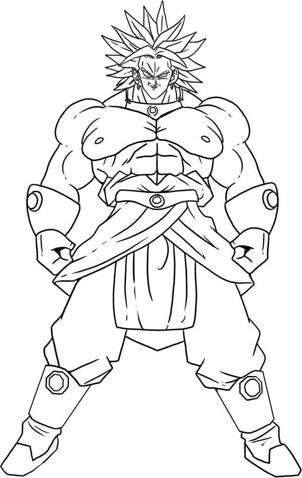 34 Gogeta vs Broly Coloring Pages Printable 9