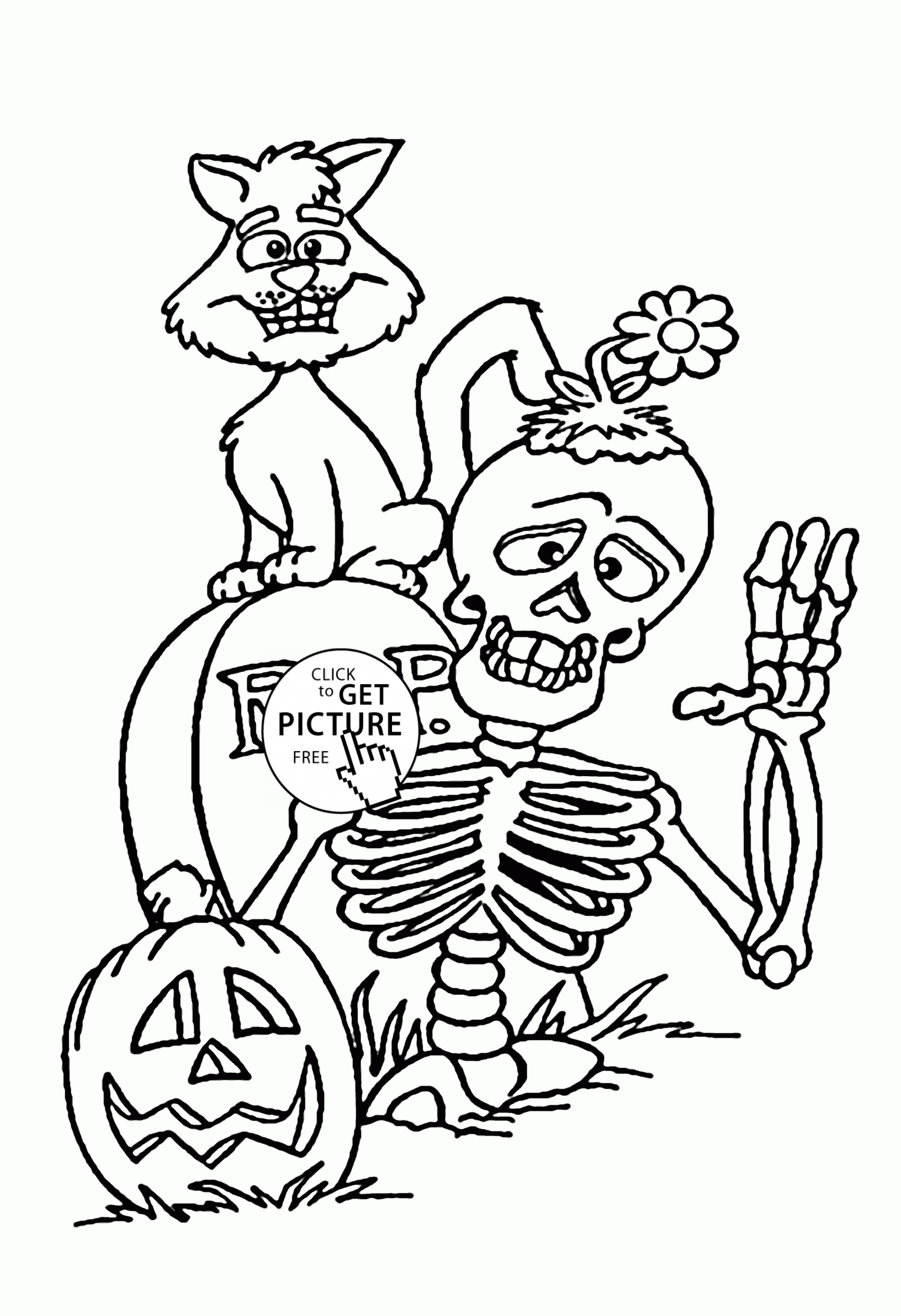 34 Halloween Cat Coloring Pages Printable 11