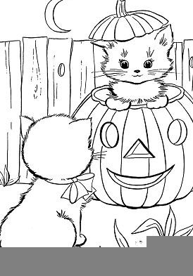 34 Halloween Cat Coloring Pages Printable 35