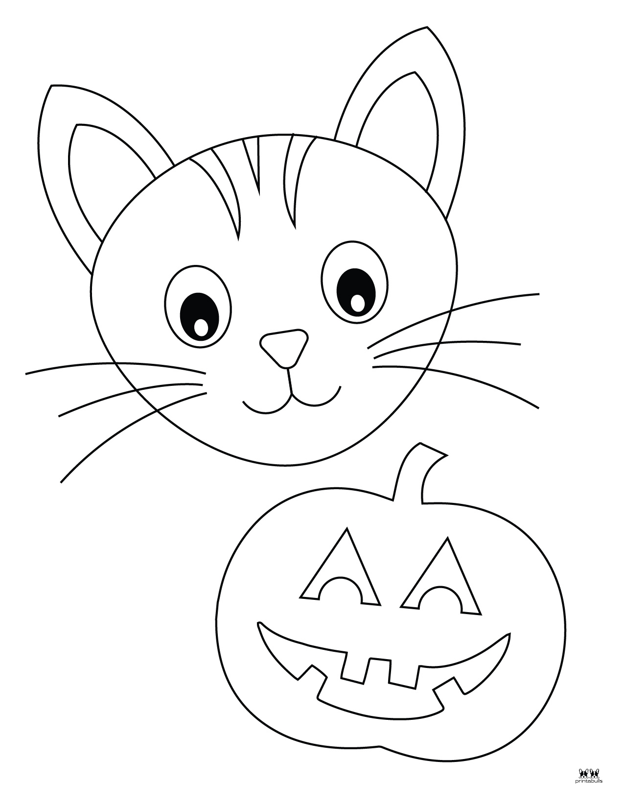 34 Halloween Cat Coloring Pages Printable 4