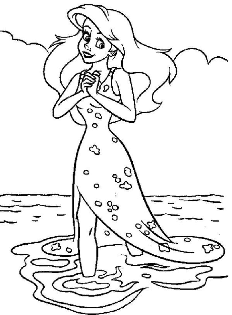 34 Lovely Mermaid Coloring Pages Free Printable 18