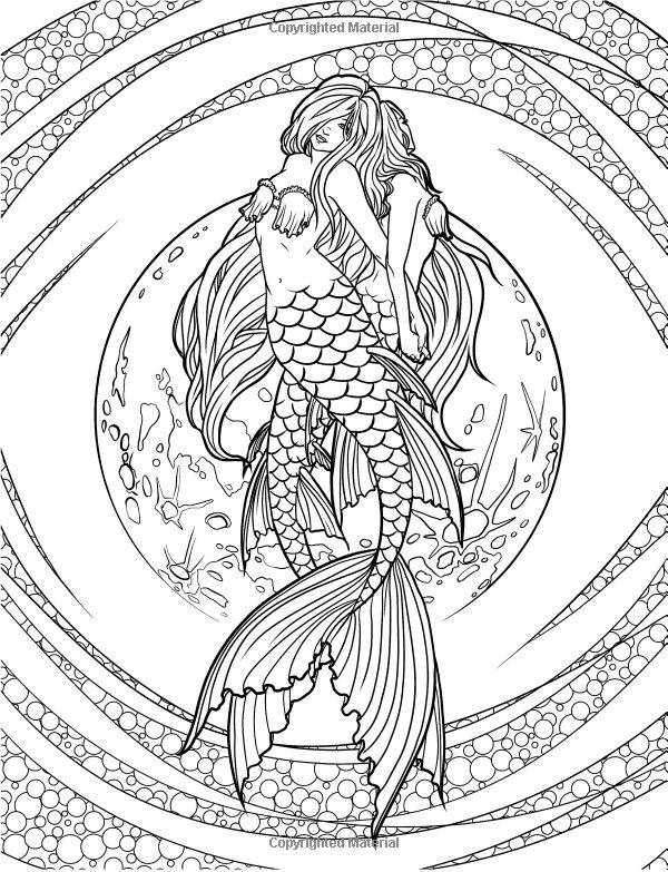 34 Lovely Mermaid Coloring Pages Free Printable 20