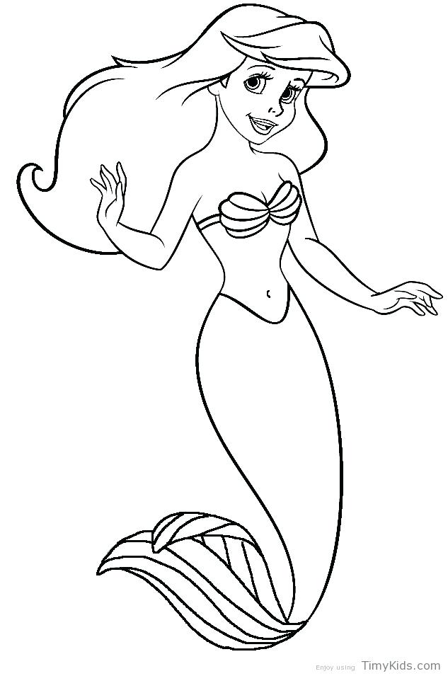 34 Lovely Mermaid Coloring Pages Free Printable 23