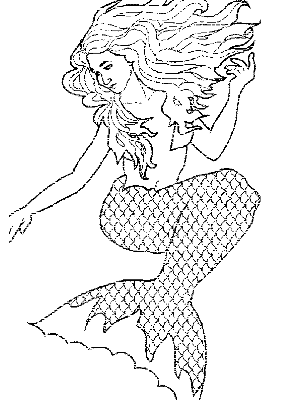 34 Lovely Mermaid Coloring Pages Free Printable 27