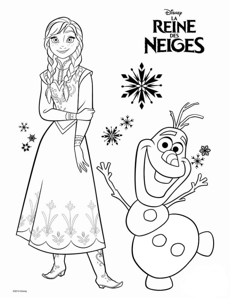 34 Magical Frozen Coloring Pages Printable 12