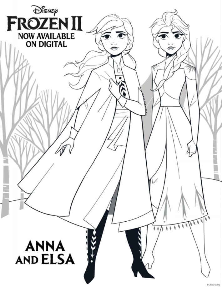 34 Magical Frozen Coloring Pages Printable 13