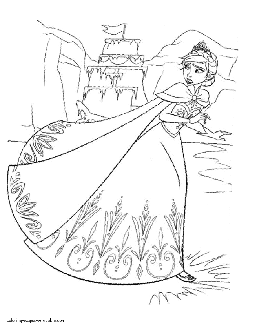 34 Magical Frozen Coloring Pages Printable 2