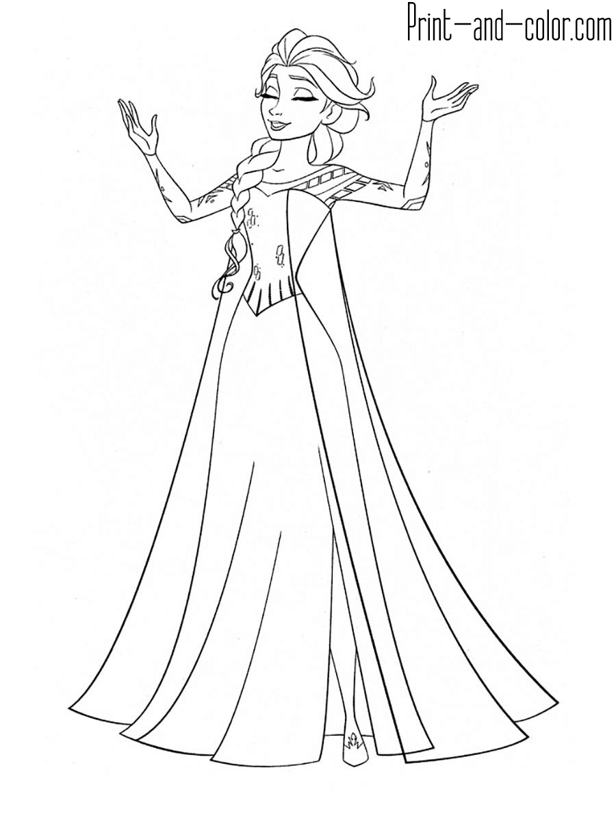 34 Magical Frozen Coloring Pages Printable 30