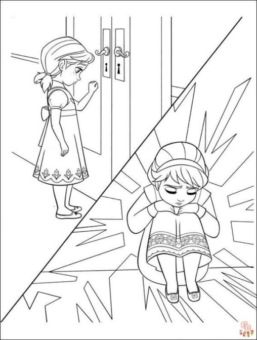 34 Magical Frozen Coloring Pages Printable 4