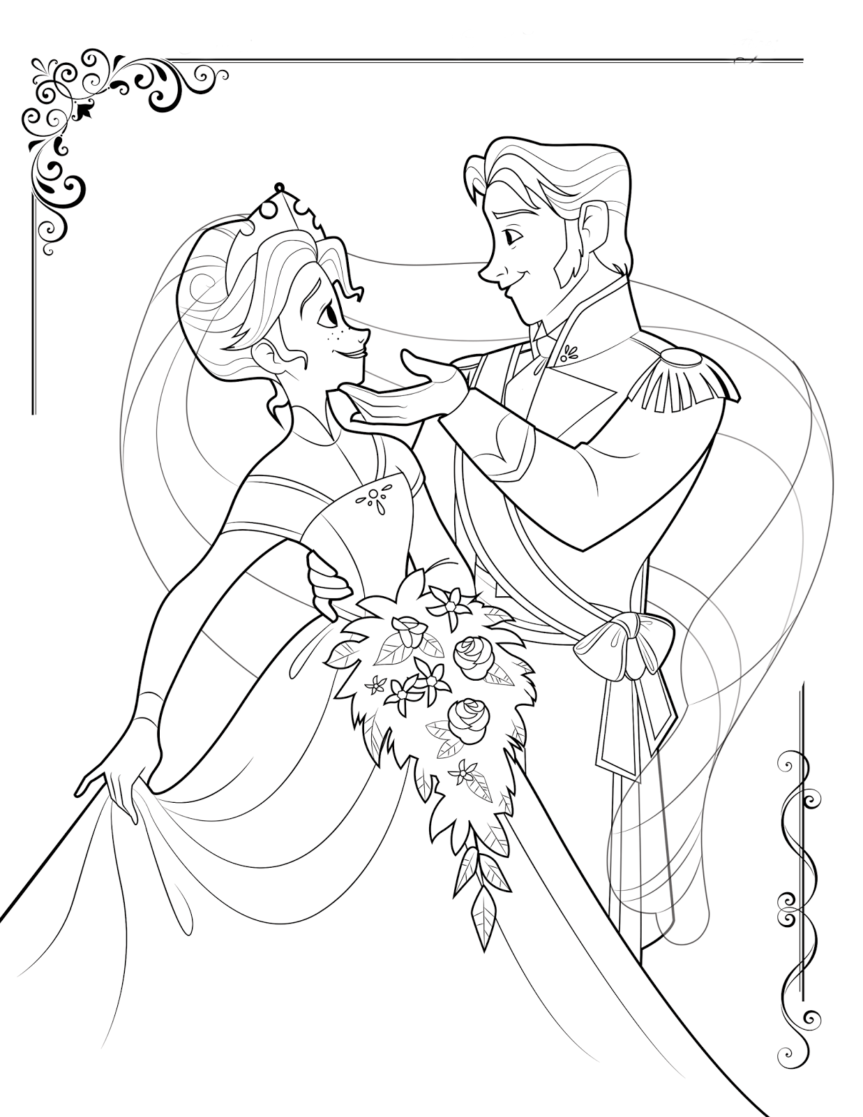 34 Magical Frozen Coloring Pages Printable 7